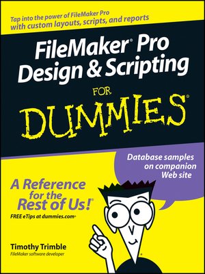 cover image of FileMaker Pro Design & Scripting For Dummies